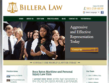 Tablet Screenshot of billeralaw.com
